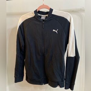 Puma Black and White Track Jacket w/ Matching Pant